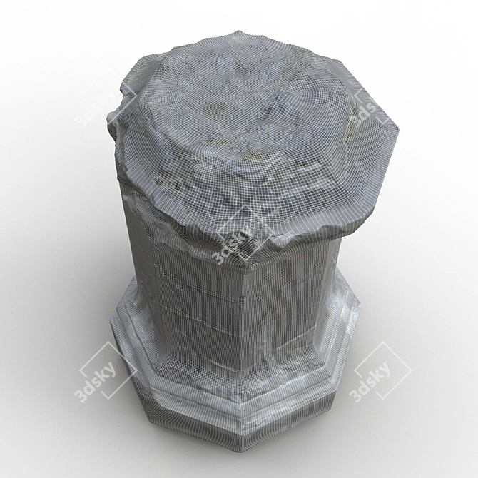 Palanga Column Fragment: Photogrammetry-Enhanced 3D Model 3D model image 11