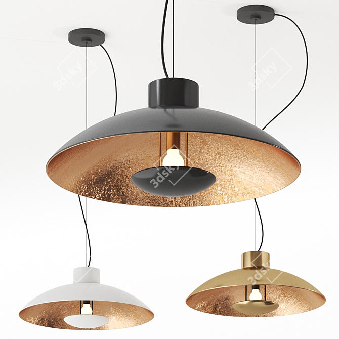 Sleek Pendant Lamp: Modern Illumination 3D model image 1