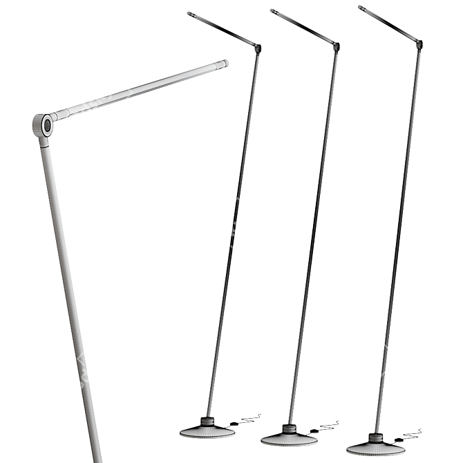 Sleek Juniper Floor Lamp 3D model image 2