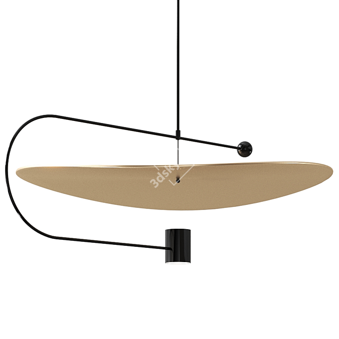 Ethereal Glow Pendant Light 3D model image 3