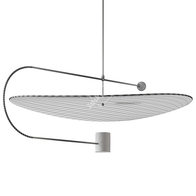 Ethereal Glow Pendant Light 3D model image 4