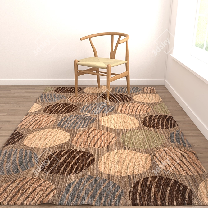 Versatile Rugs Set with Multiple Textures 3D model image 4