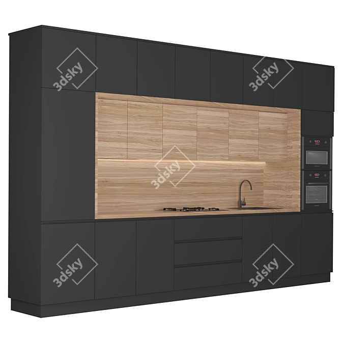 Modern Kitchen: 30 - Sleek, Functional, and Stylish 3D model image 2