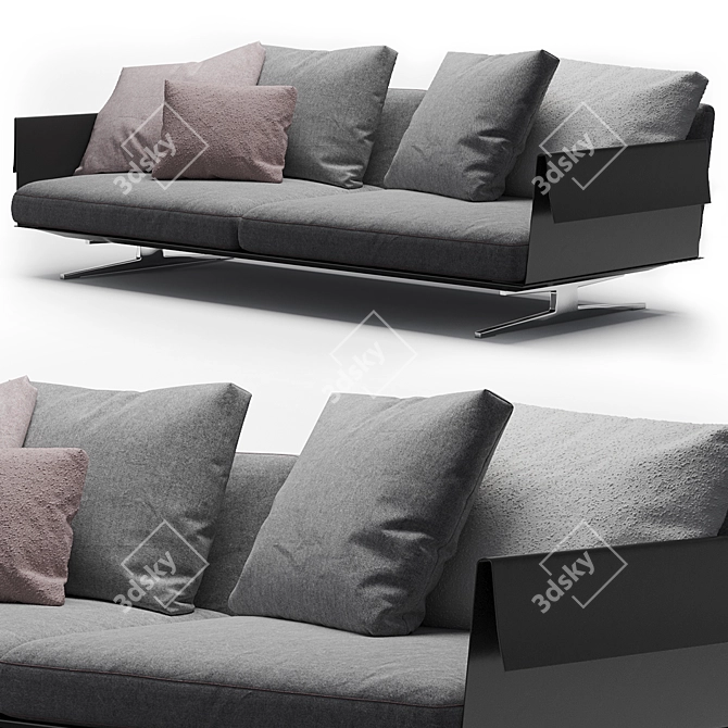 Flexform Bretton Contemporary Sofa 3D model image 2