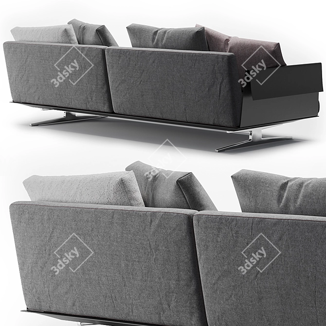 Flexform Bretton Contemporary Sofa 3D model image 3