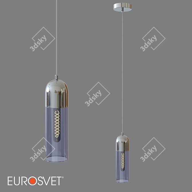 Airon Pendant Lamp: Elegant Glass Lighting 3D model image 1