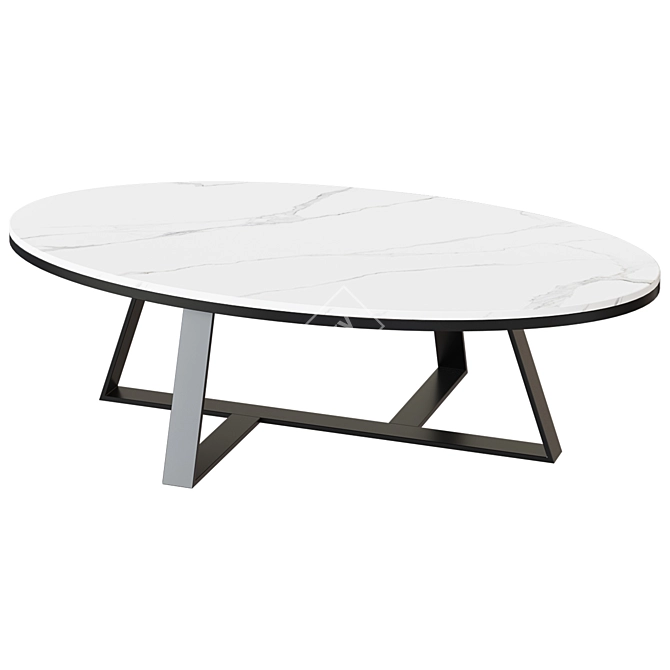 Elegant Runo Coffee Table 3D model image 1