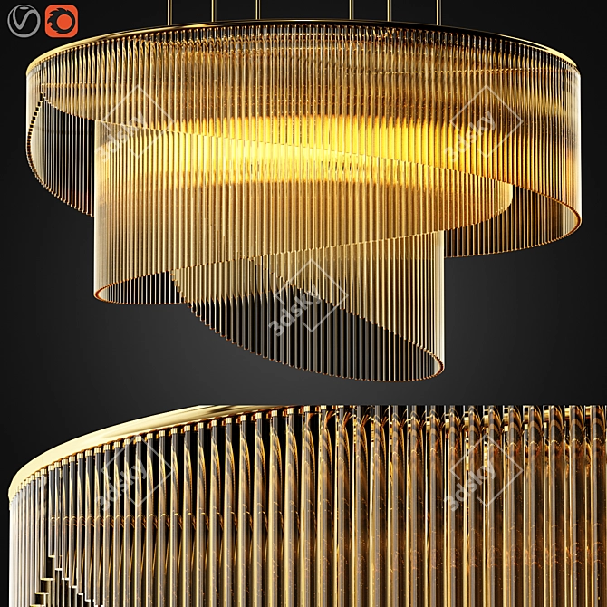 Contemporary Ceiling Lamp by Zagg 3D model image 1