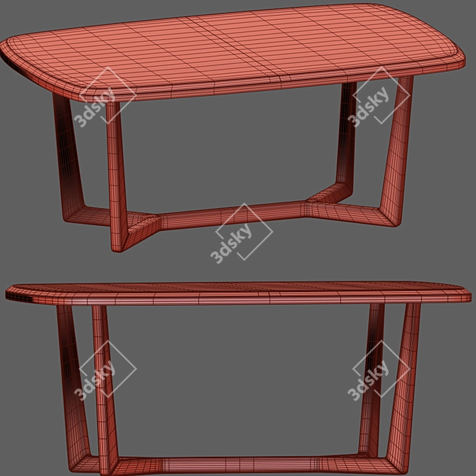 Elegant Dining Chair Set 3D model image 5