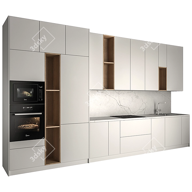 Empire Collection: Sleek and Stylish Kitchen 3D model image 1