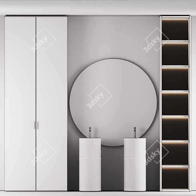 Modern Bathroom Set by INBANI 3D model image 3