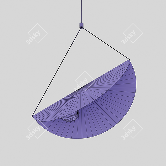 Floating Minimalist Pendant Light 3D model image 5