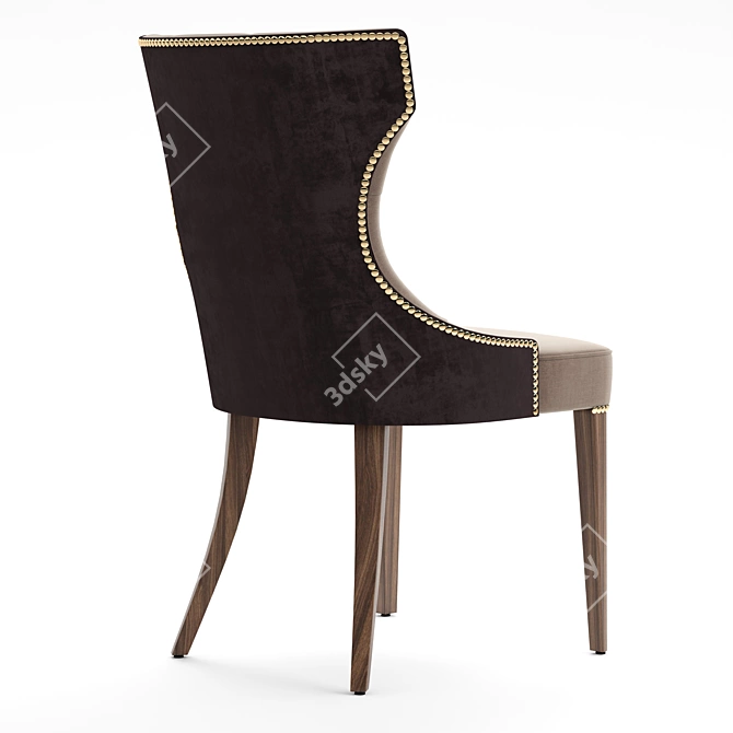 Elegant Tuana Elit Chair 3D model image 2