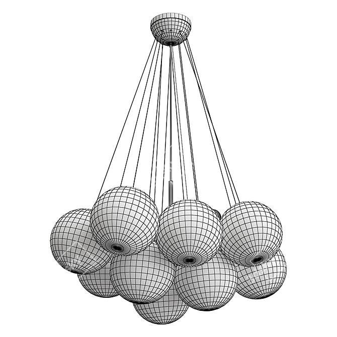 Title: Elegant OGDEN Chandelier 3D model image 2