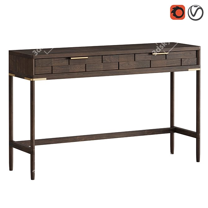 Dantone Textures Console: American Mid-Century Loft Colonial 3D model image 1