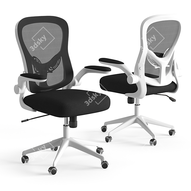 Xiaomi HBADA Double-Waisted Computer Chair 3D model image 1