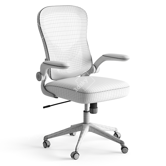 Xiaomi HBADA Double-Waisted Computer Chair 3D model image 6