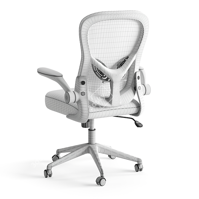 Xiaomi HBADA Double-Waisted Computer Chair 3D model image 7