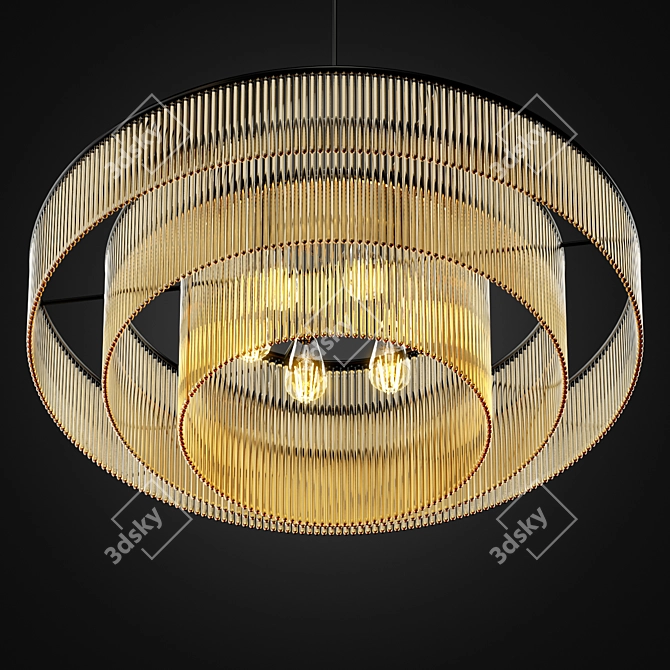 Zagg Ceiling Lamp: Sleek Design, Illuminating Elegance 3D model image 3