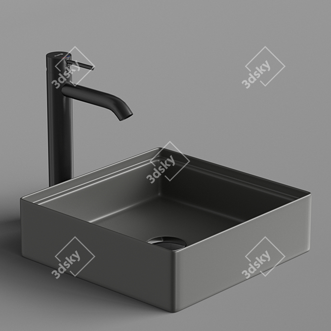 Stylish ArtCeram SCALINO Sink 3D model image 2