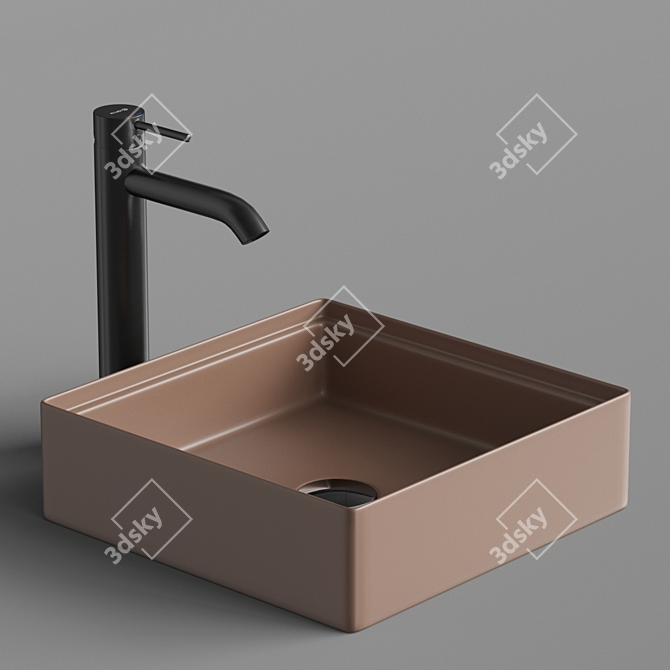 Stylish ArtCeram SCALINO Sink 3D model image 3