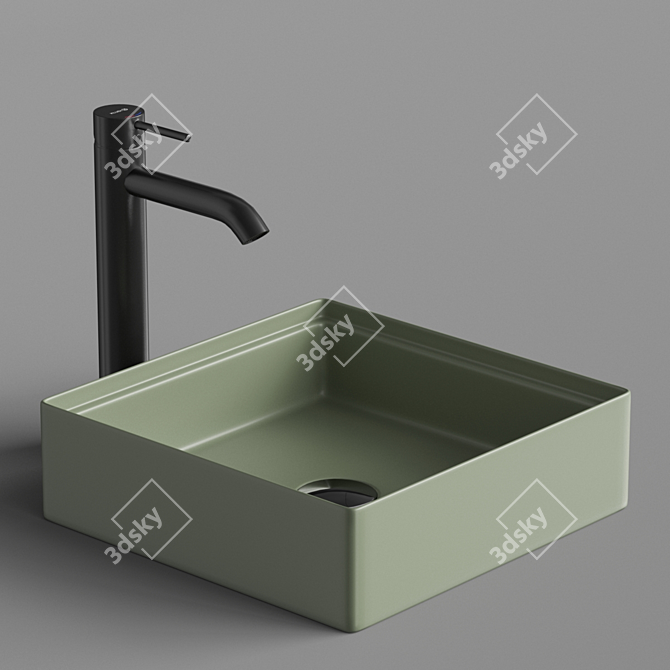 Stylish ArtCeram SCALINO Sink 3D model image 5