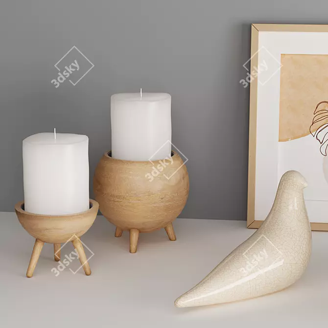 Elegant Decor Set with Vifa Oslo 3D model image 6