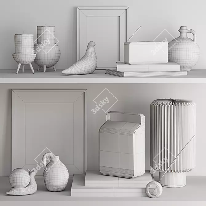 Elegant Decor Set with Vifa Oslo 3D model image 7