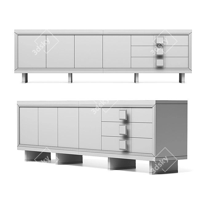 Stylish Brendan Wong Sideboard 3D model image 3