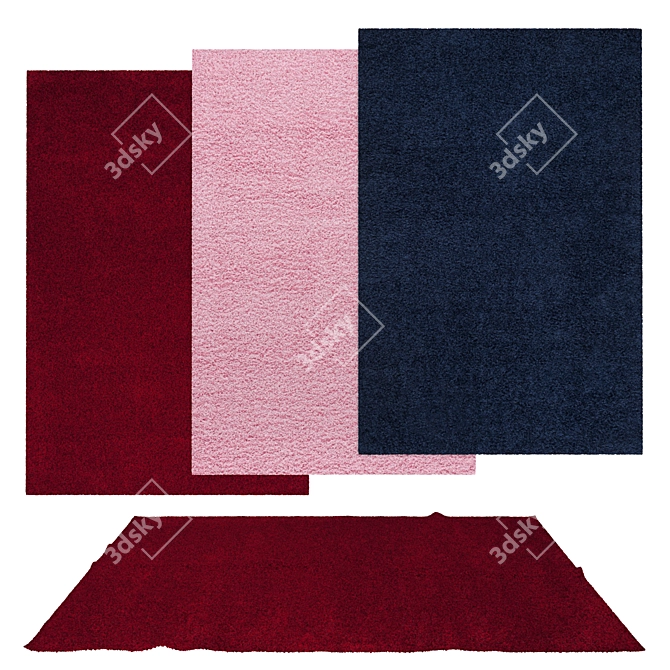 Luxury Rug Set No. 216 3D model image 1