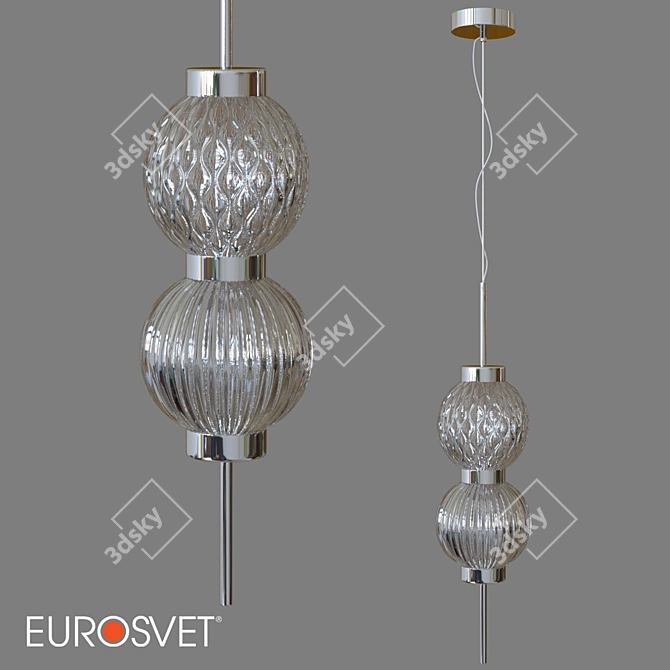 Plaza OM Pendant: Eurosvet's Stylish Lighting 3D model image 1