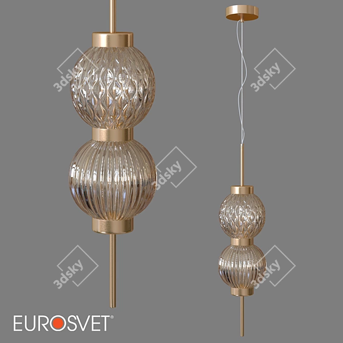 Plaza OM Pendant: Eurosvet's Stylish Lighting 3D model image 2