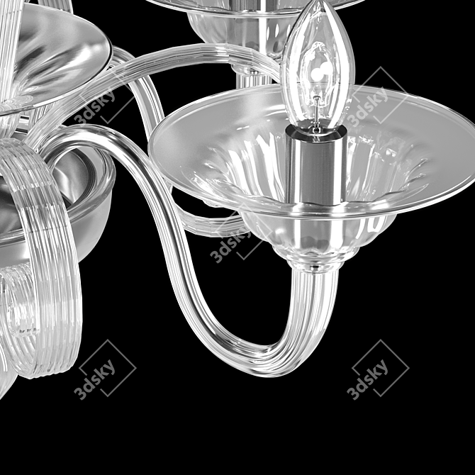 Luxury Murano Glass Chandelier - Primiero Pastoral 3D model image 6