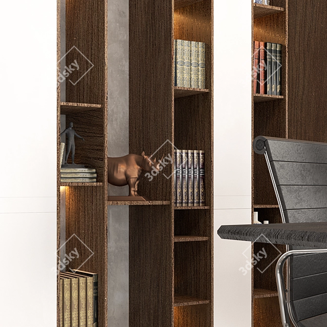 Modern Office Furniture Set 3D model image 2