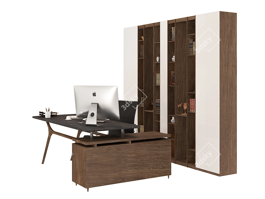 Modern Office Furniture Set 3D model image 4