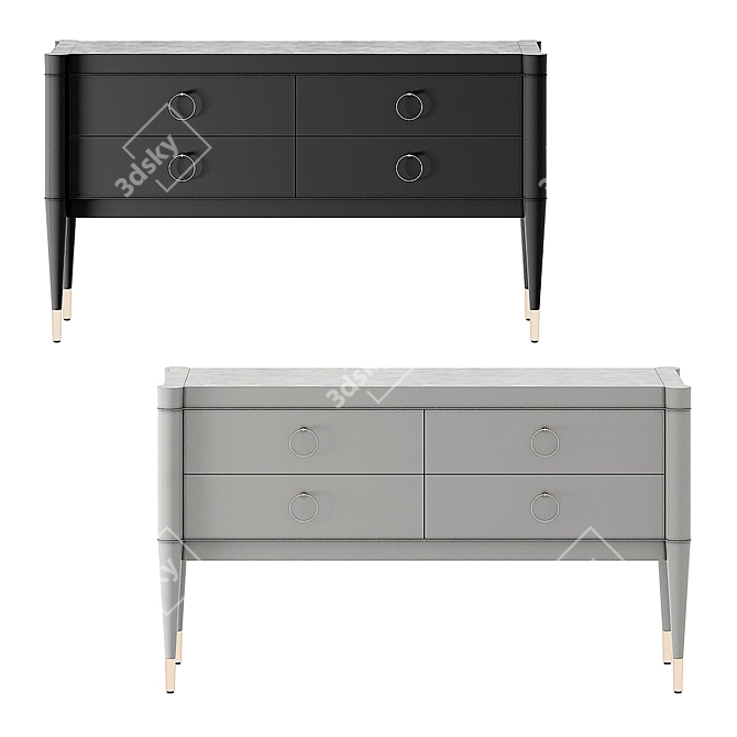 Classic Sacramento Dresser - Elegant and Stylish 3D model image 2