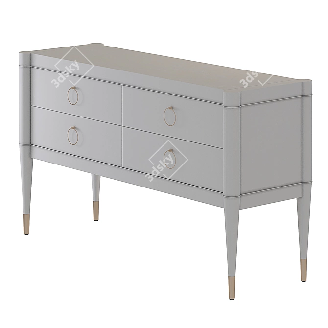 Classic Sacramento Dresser - Elegant and Stylish 3D model image 4