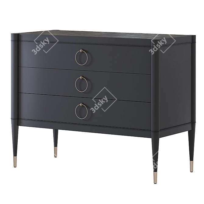 Classic Inglewood Dresser: Stylish and Spacious 3D model image 4