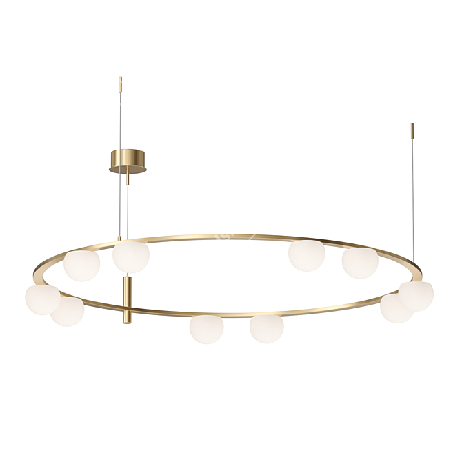 ARCANUM CH RING 10: Modern Round Chandelier 3D model image 2