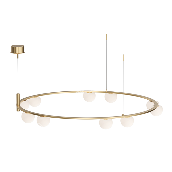 ARCANUM CH RING 10: Modern Round Chandelier 3D model image 3