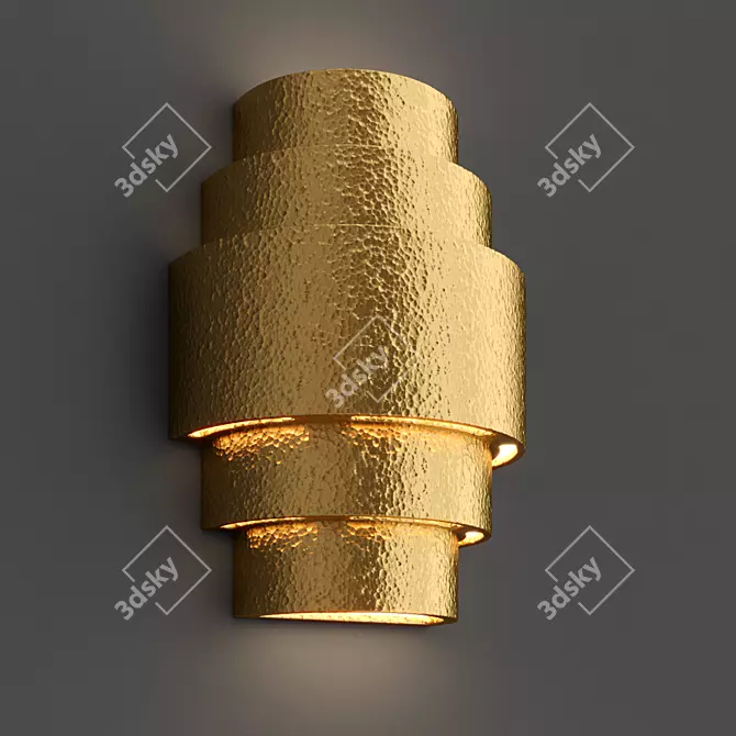 Elegant Handan Wall Light 3D model image 3