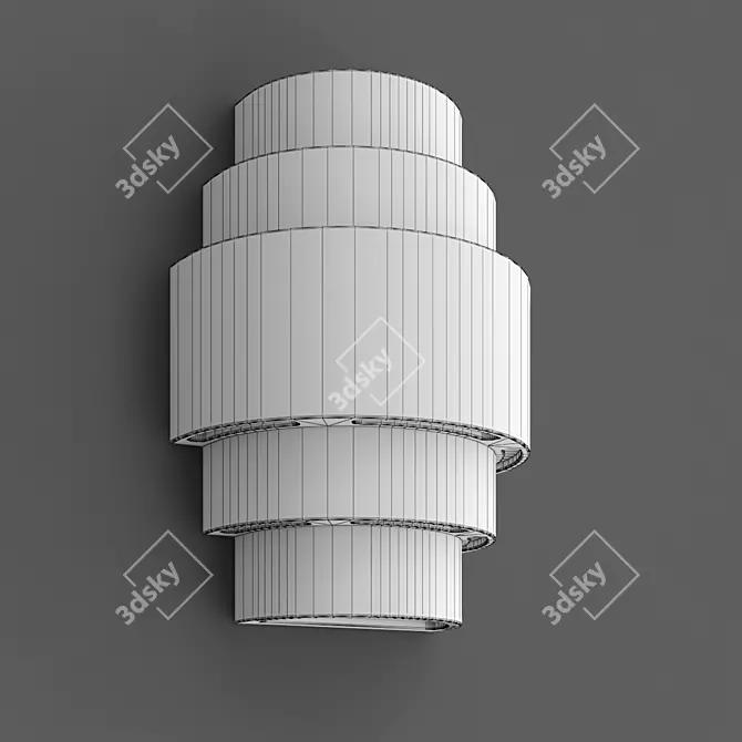 Elegant Handan Wall Light 3D model image 5