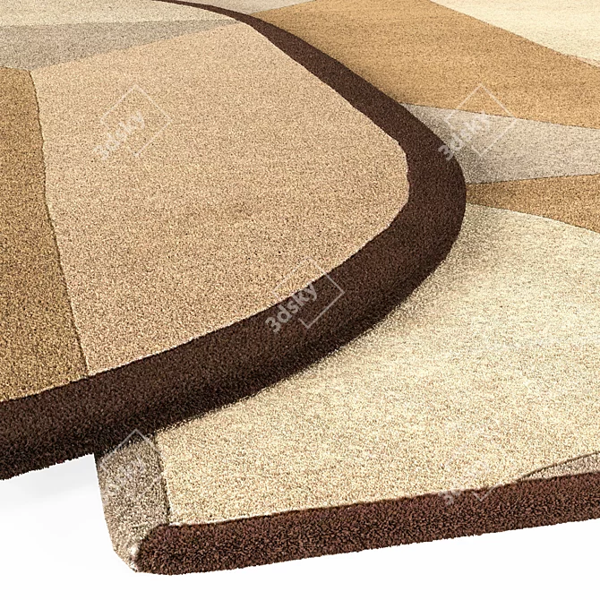 Piazza Rug: Modern Elegance for Your Space 3D model image 2