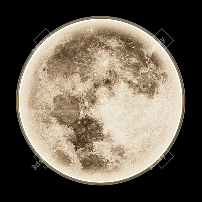 Cosmic Lunar Glow 3D model image 1