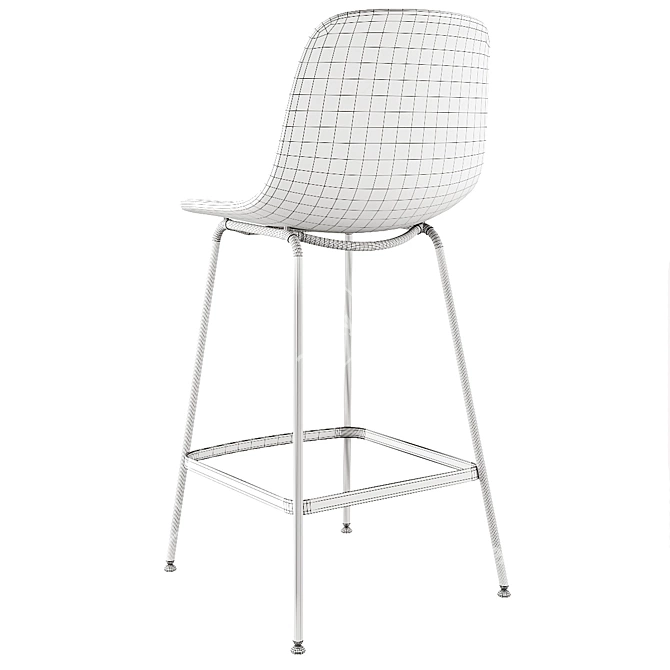 Modern Seela S322 Bar Stool 3D model image 6