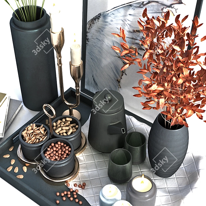 Elegant Breakfast Set 2015 3D model image 3