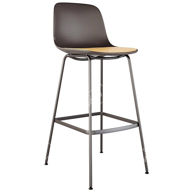 Seela S323: Modern Bar Stool 3D model image 1