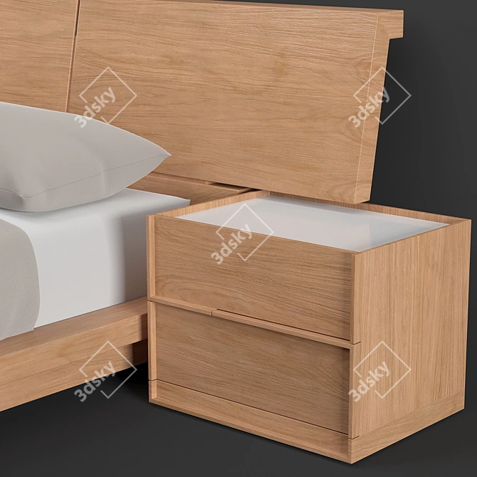 Sleek and Stylish RoveConcepts Hunter Bed 3D model image 2