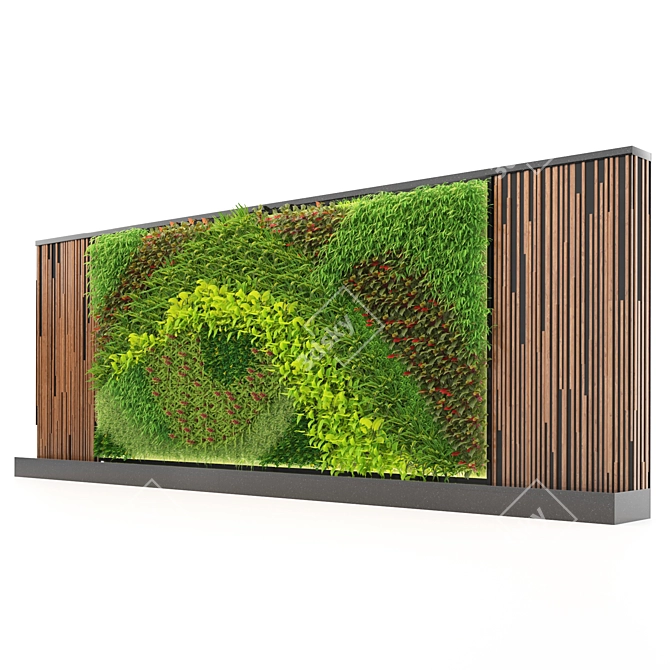 Versatile Vertical Greenwall for Custom Designs 3D model image 4