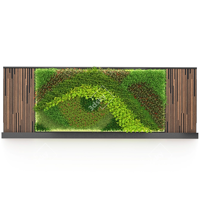 Versatile Vertical Greenwall for Custom Designs 3D model image 5